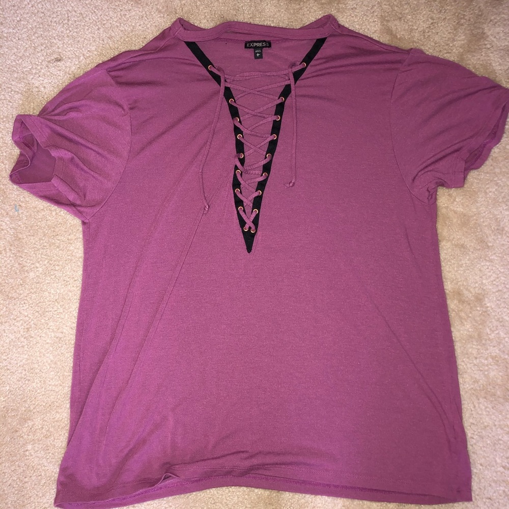 low cut cross top